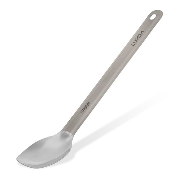 

# lixada titanium spoon camping travel tablewares long handle spoon coffee dinner outdoor picnic hiking itanium 18g