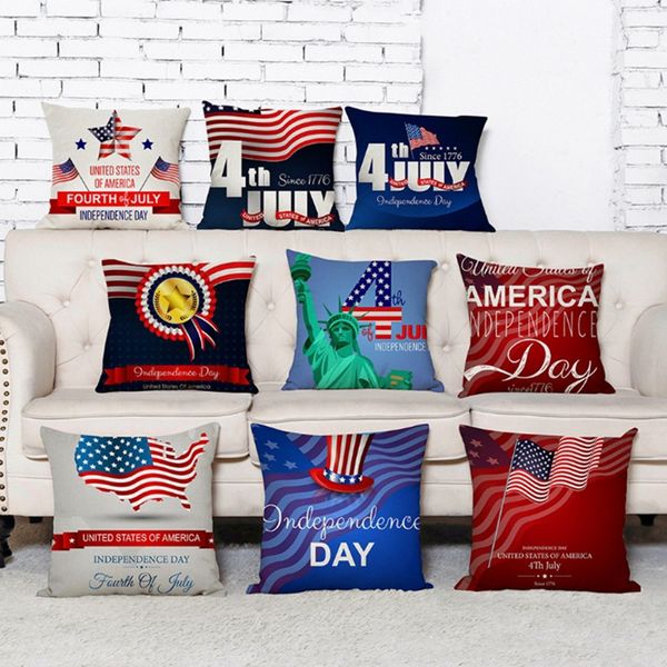 

cushion covers american flag decorative pillow case stars stripe throw pillows cover sofa nap pillowslip home decor 9 designs yw3782q