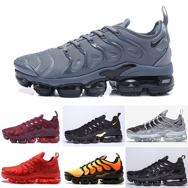 

tn plus running shoes men women wool grey game royal tropical sunset creamsicle sneakers sport shoes size 36-45 de-lu
