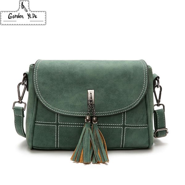 

vintage new women leather handbags tassel designer crossbody bags ladies pu leather shoulder bag hand bags bolsa feminina 2019