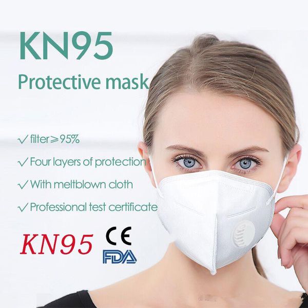 

wholesale kn95 with valve anti dust face mask folding ffp2 without valve n95 protective dustproof pm2.5 masks ing