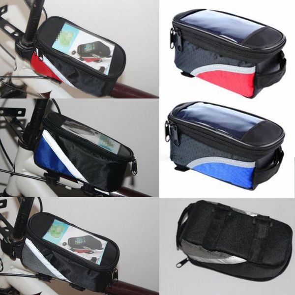 

cycling bike front travel frame pannier tube bag case pouch bicycle saddle