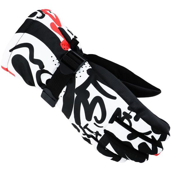 

men women antiskid wear resistant ski gloves waterproof windproof fleece snow motorcycle riding skiing climbing gloves