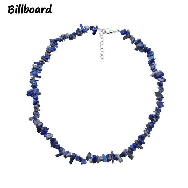 

necklace women multicolor zinc alloy trendy natural stone power neckalce long statement necklace hip hop jewelry, Silver
