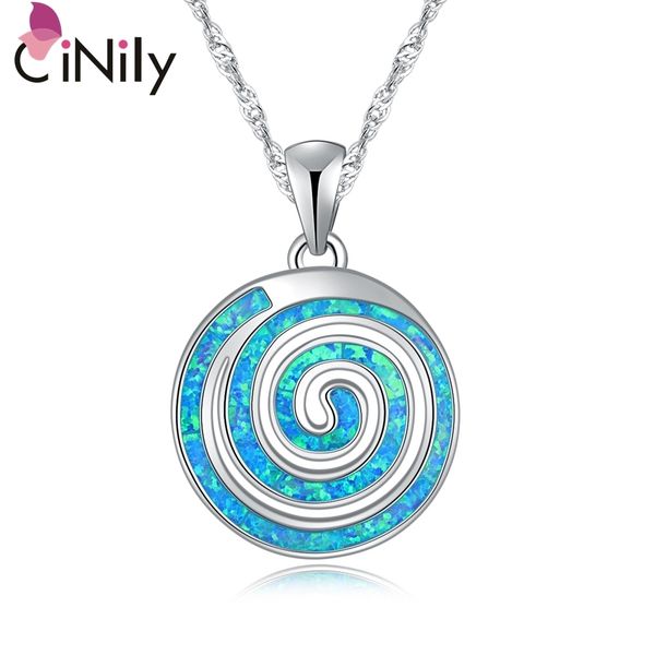 

cinily created blue fire opal silver plated wholesale sell fashion jewelry for women pendant without the chain 1 1/8" od6954