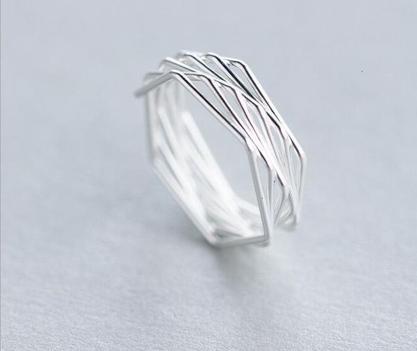 

925 real. sterling silver twisted knot ring adjustable sterling-silver ring jewelry gtlj1060, Golden;silver
