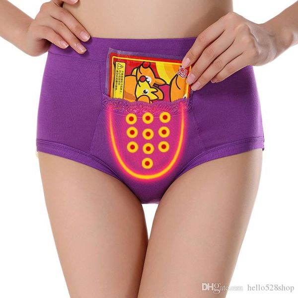 

пакет из 4 подростков девушки женщины менструального нижнего белья эластичных высокой талия течебезопасны период трусов с карман в переднем, Black;pink
