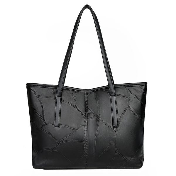 

the new female bag portable fashion soft leather large capacity shoulder bag women handbags