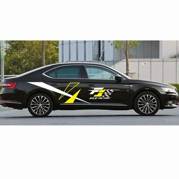 

car body carved modified personalized door stickers racing films