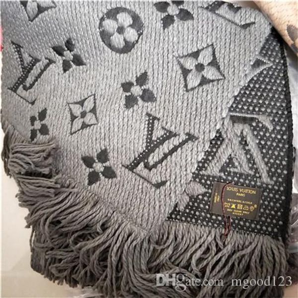

2020 europe and the united states super quality scarves for women scarf winter brand rectangle cotton scarf woman he-28, Blue;gray