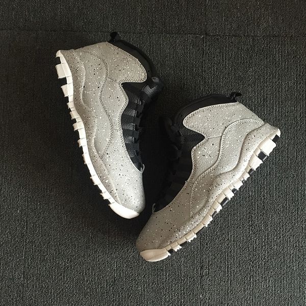 

10s cement men basketball shoes black white grey ink cement mens trainers sports athletic shoe sneakers us 8-13 online