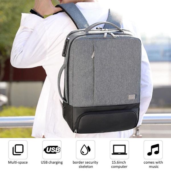 

burglar backpack storage bag summer men's fashion travel usb charging waterproof hiking backpack outdoor