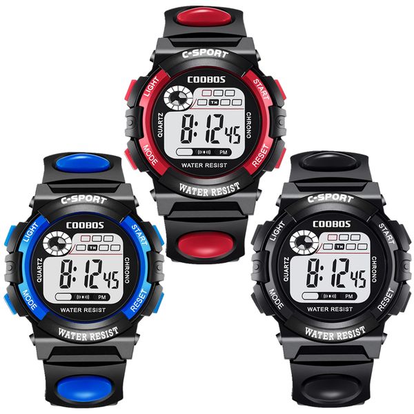 

Мода многофункциональные дети мальчики девочки спортивные светодиодные цифровы