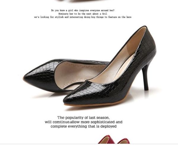 

2020 spring and autumn with new style fashion high heel fine heel pointed end women's shoes@mqwbh602, Black