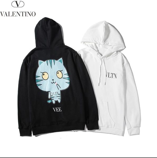 

simple men's spring new hoodie spring solid color men's hoodie sweatshirt loose style fashion tide luxury pullover top, Black