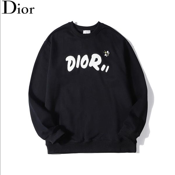 

trend men's spring new hoodie spring solid color men's hoodie sweatshirt loose style fashion tide luxury pullover -2, Black