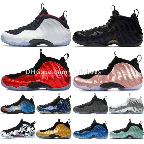 

new alternate galaxy 1.0 2.0 olympic penny hardaway sequoia element rose mens basketball shoes foams one men sports sneakers niishoes, Black