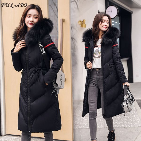 

winter women coats 2019 ins fashion loose cotton-padded coats woman short parkas warmhickened harajuku female jacket outwear, Black