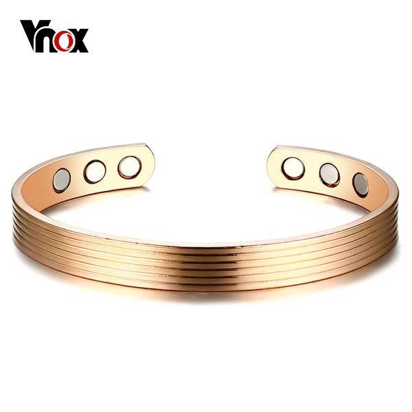 

vnox elegant women bangle magnetic health care heal eliminating fatigue bio energy power female lady jewelry, White