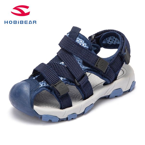 

hobibear kids sandals bech sandals leather shoes leisure kids shoes boys h7711 h7712, Black;red