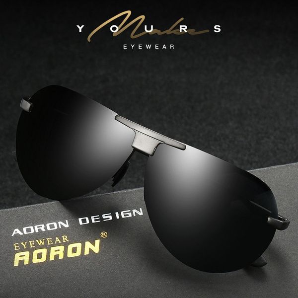 

aoron new men 's polarized sunglasses night vision goggles drivers sunglasses driving mirror fishing glasses a532, White;black