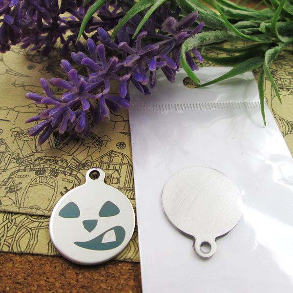 

40pcs--"jack skellington faces 30"stainless steel charms more style for choosing diy charms pendants for necklace, Bronze;silver