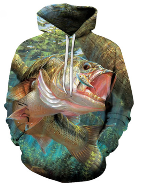 

новые моды горячие продажа рыбалка 3d печати толстовки fishman мода одежда женщины / мужчины смешные 3d hoodiest tracksutis повседневная пал, Black