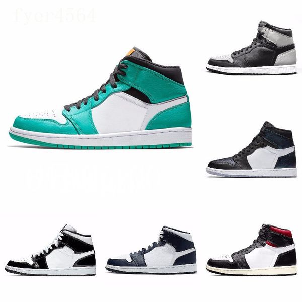 

new 1s high 3 shattered og bred toe banned game royal shoes men 1s shadow sneakers with box j#08-042