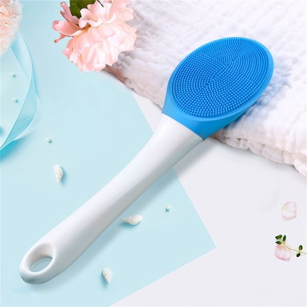 

new latest electric bath spa massage shower brush body clean brush long-handle face massager natural rose quartz facial massag