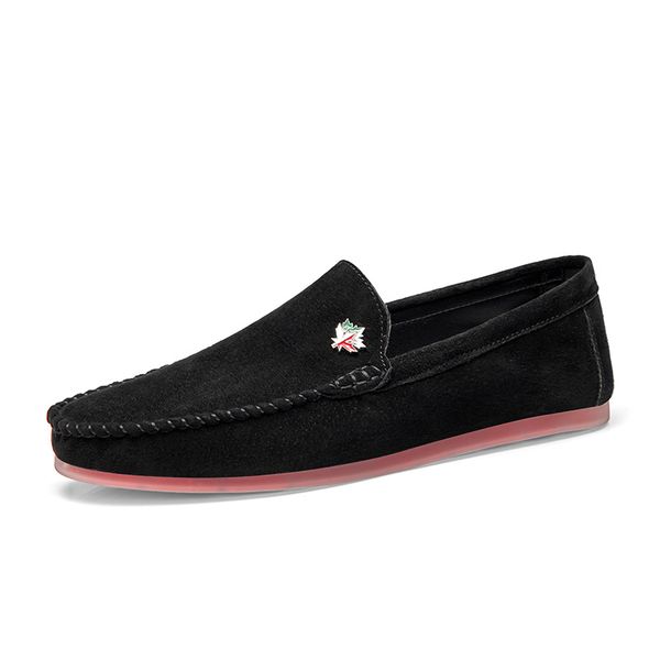 

brand fashion summer style soft moccasins men loafers genuine leather shoes men flats gommino driving shoes, Black