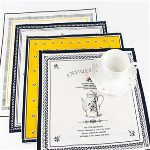 

creative europe art table napkin classical style cotton linen cloth table napkin home/l decoration family tablecloth