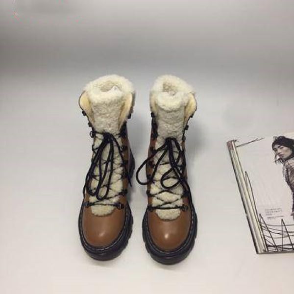 

martin booties australia women boots striped fashion genuine leather warm brown boots designer shoes good quality ing, Black