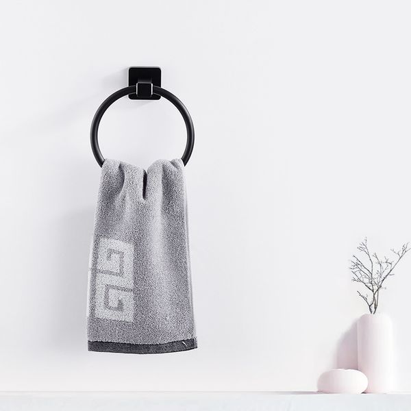 

perforation-towel rack stainless steel towel pole bathroom wall hanging ring