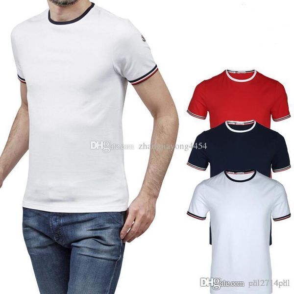 

2018 new fashion luxury summer men's t-shirt, White;black