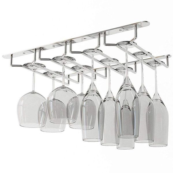 

under cabinet stemware wine glass holder storage rack 2.17 inch deep