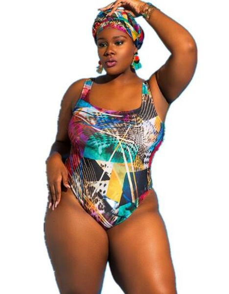große Damen Plus Size Fatso Bademode High Waist Board mit einteiligem Bikini neueste Mode große extra große Code-Bikinis Bikini-Sets