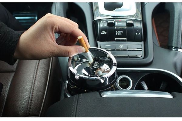 

1pc portable auto car truck cigarette smoke car ashtray for camry rav4 corolla fit accord civic cr-v