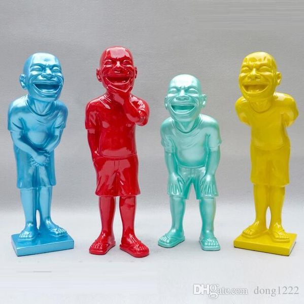 

современное искусство скульптура креативного аннотация yue minjun добро пожаловать character главной гостиная украшение рабочего бизнес пода