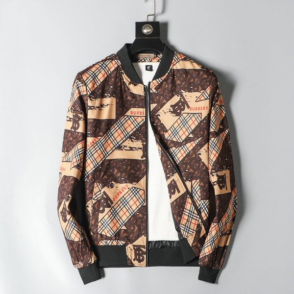 

burberri luxury designer mens jacket classic brand jacket fashion stitching multi element logo outdoor sports wild coat, Black;brown