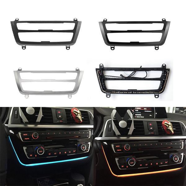 

консоль ac радио обрезка led dashboard центр панели light blue orange атмосфера light для 3 4 серия 3gt f30 m3 m4 lci