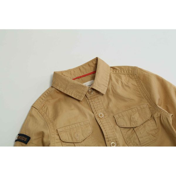 

kids designer shirts 2019 summer luxury boys solid color shirt fashion lapel thin jacket british style casual childrens clothes, White;black