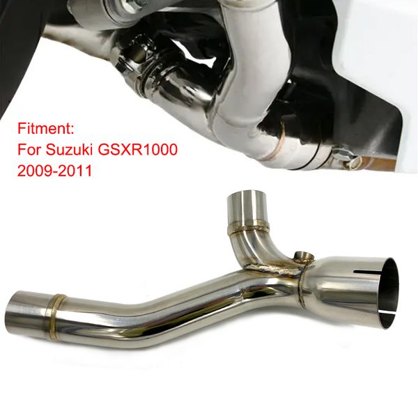 

motorcycle exhaust catalytic converter cat eliminator mid decat y-pipe for gsxr1000 k9 2009 2010 2011 gsxr 1000 stainless