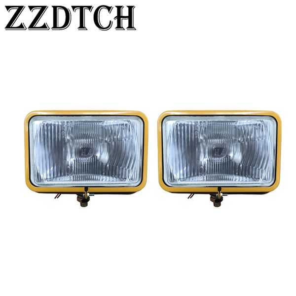 

zzdtch 1pcs h4 24v 7inch square engineering vehicle head lamp driving lamp