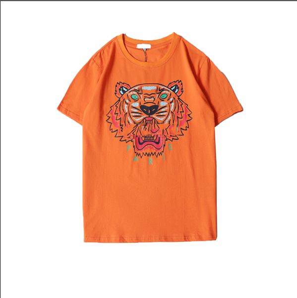 

men t shirts tiger head brand tshirts with letters printed mens shirt short sleeve tee crew neck summer clothes, White;black