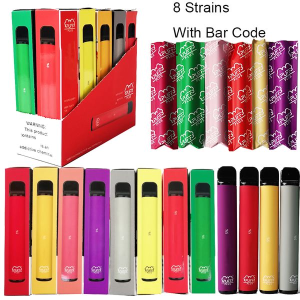 

Слоеное Plus Одноразовая Pod с нуля код, 3,2 мл Масло Тележки 550mAh Аккумулятор Puffbar Plus Vape Pen Empty E Cigarette Vaping