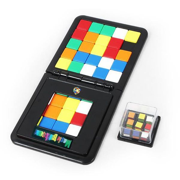 

1pc race board game parent-child slide double game cube puzzle funny family party magic toys puzzles 's cube new