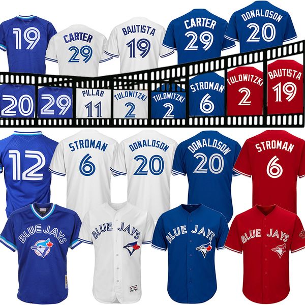 

toronto blue jersey jays 27 vladimir guerrero jr 12 roberto alomar 6 marcus stroman joe carter jose bautista kevin pillar marcus stroman men, Blue;black