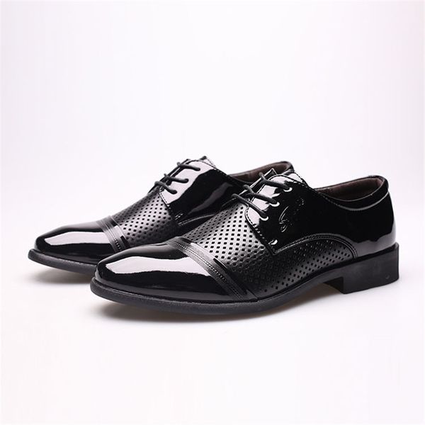 

mazefeng 2020 formal shoes men pointed toe men dress shoes leather oxford formal for fashion dress footwear 38-44, Black