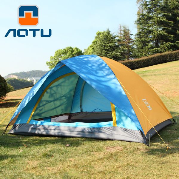 

2persons double layer double doors outdoor camping family travel waterproof tent 200*150*120cm light weight easy carry picnic
