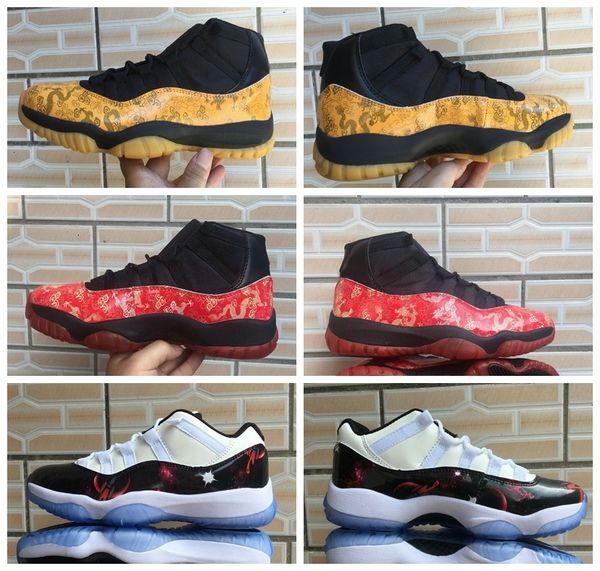 

designer concord 11 mens basketball shoes 11s red dragon gym cherry heirress black stingray luxury legend blue unc space sports trainers
